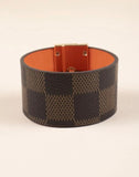 Brown designer inspired cuff bracelet