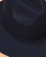 Navy fedora hat