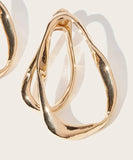 Gold irregular shaped earrings